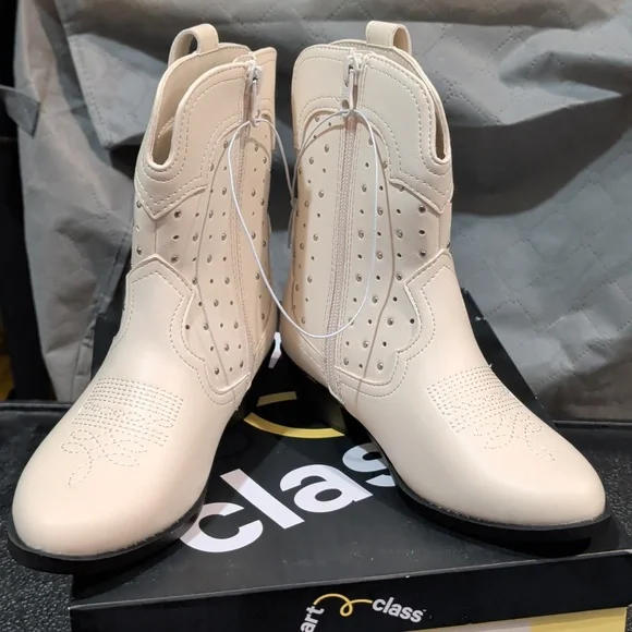 Girls Jovi Boots White Zipper Size 13 NWT - Picture 4 of 7